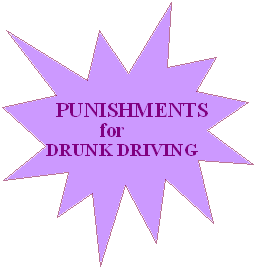 PUNISHMENTS for DRUNK DRIVING