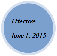 Effective June 1, 2015