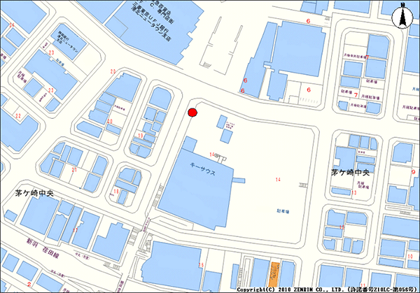 設置場所地図：センター南駅前地区（１ヶ所）