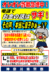 チラシ：その声、本当に息子か