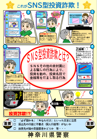チラシ：SNS型投資詐欺