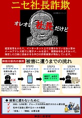 チラシ:ニセ社長詐欺に注意
