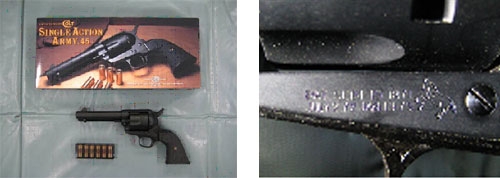 COLT SAA45 4インチの写真