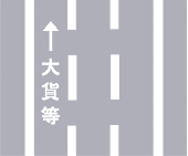 Lane distinction for specific types of vehicles