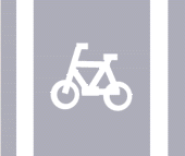 Bicycle crossing lane