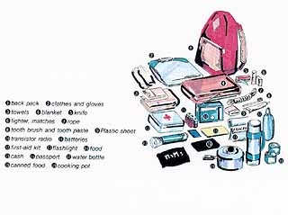 Preparation of an Emergency Backpack