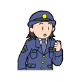 イラスト・女性警察官