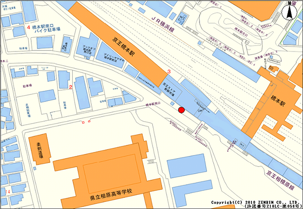 設置場所地図：橋本駅前地区（1ヶ所）