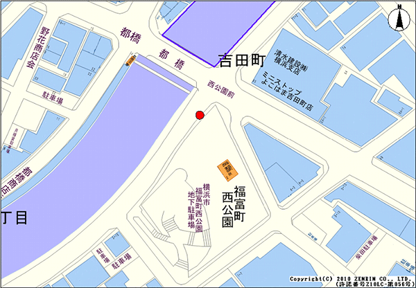 設置場所地図：福富町地区（1ヶ所）