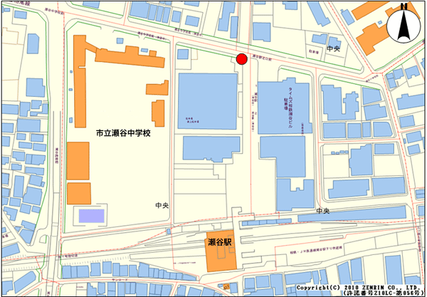 設置場所地図：瀬谷駅前地区（1ヶ所）