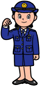 イラスト：女性警察官