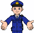 イラスト：男性警察官