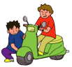 イラスト：バイク盗