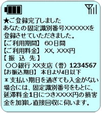 イメージ:ワンクリック料金請求(携帯電話の場合)