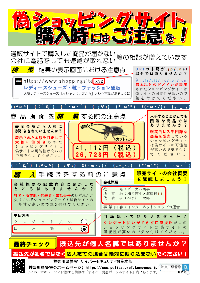 「偽ショッピングサイト」を見極めるポイントについて紹介していますの画面イメージ