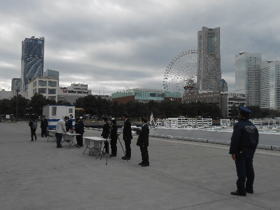 令和6年度横浜港水際危機管理対応合同訓練の写真1