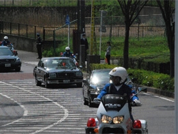 警衛警備の状況の写真