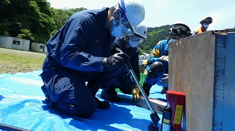 令和4年度風水害対策警備訓練の様子4