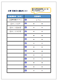 災害・緊急時の連絡先リスト