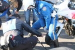 写真:車両点検の様子