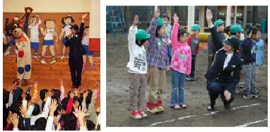 写真:幼児用歩行教室