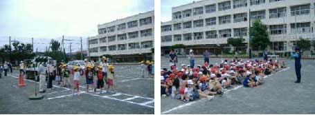写真:低学年用歩行教室