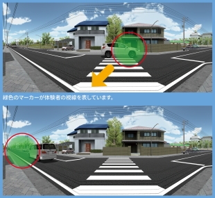 視線センサーの様子