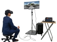 VRゴーグルで体験している様子