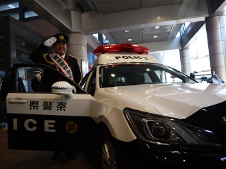 一日警察署長とパトカー
