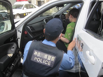 パトカー乗車体験