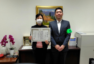 感謝状贈呈 三菱UFJ銀行青葉台支店