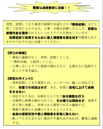 悪質な点検業者に注意（サムネイル）