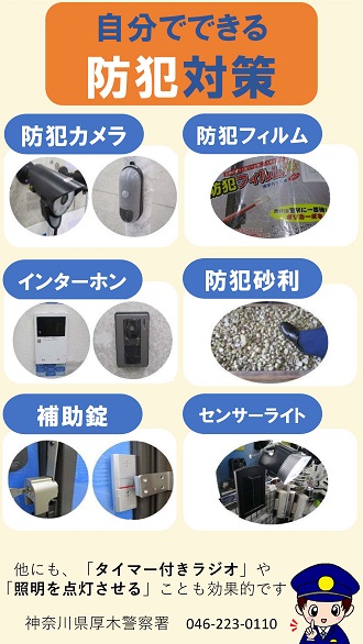 自分でできる防犯対策チラシ