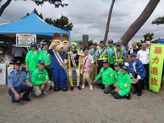 葉山警察署ブースの様子