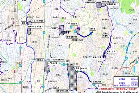 泉区内全体取締り重点地図