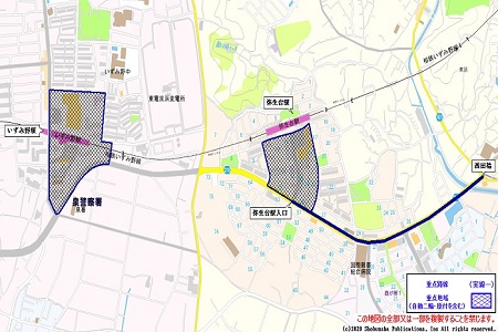 いずみ野駅・弥生台駅周辺取締り重点地図