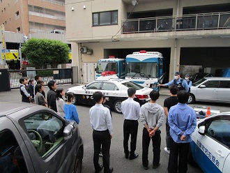 パトカー乗車体験の状況