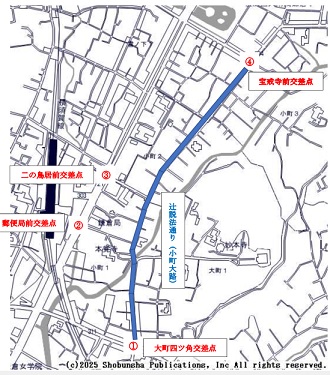 辻説法通り周辺地図