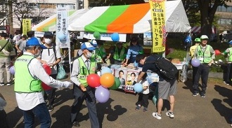 神奈川区民まつりでのブースの様子