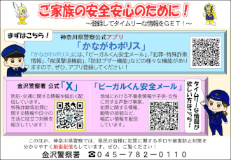 ご家族の安全のためのチラシ