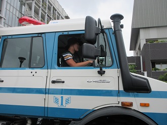 災害対策車両乗車体験
