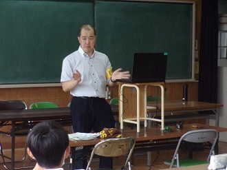 足柄台中学校における非行防止教室