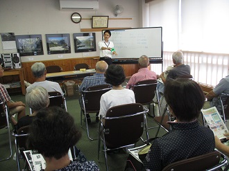 特殊詐欺防犯講和の様子