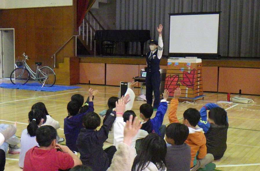 交通安全教室の様子