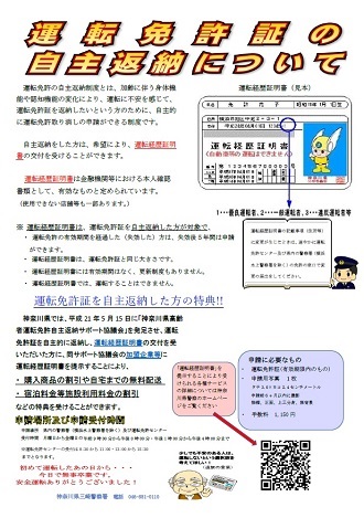 運転免許証の自主返納