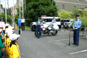 七夕まつり あいさつと交通事故注意喚起