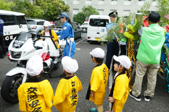七夕まつり 白バイ体験乗車