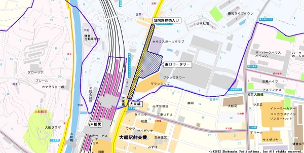 大船駅笠間口周辺