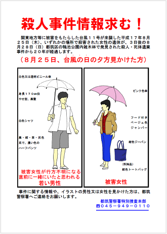 情報収集で配布したチラシ