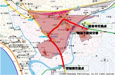 違法駐車取締り重点地区・路線地図